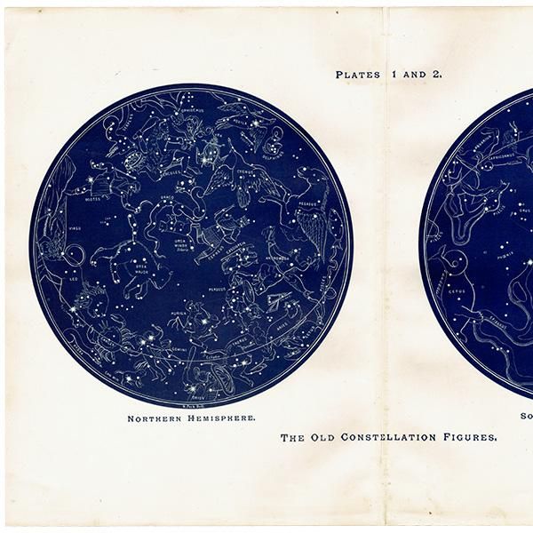 ŷʸء The Old Constellation FiguresʸŤ¤οޡ 1890ǯ ꥹ ƥ ץ | 0100-1