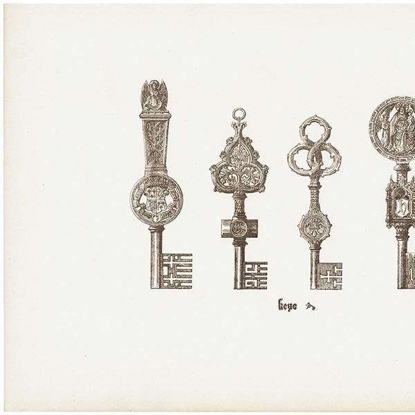 オーナメント / 15世紀と16世紀の装飾品 Keys 鍵 イギリス