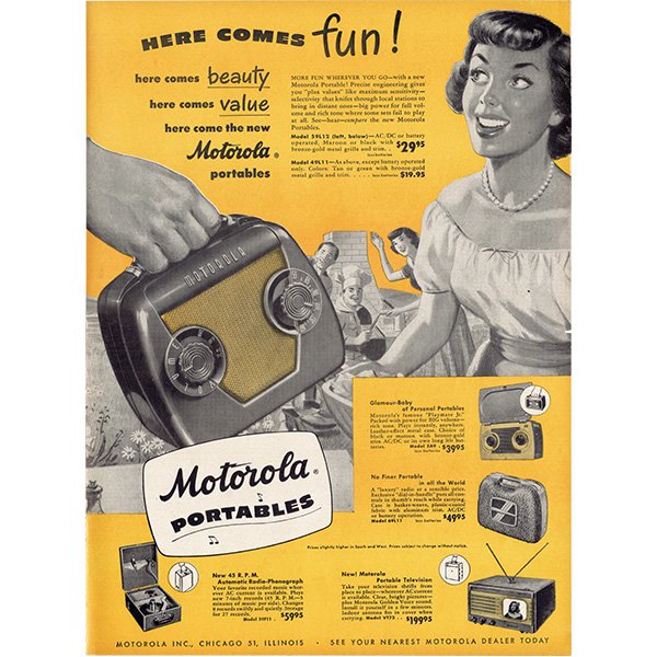 WEB限定カラー アメリカの古いラジオ アメリカ Motorola ビンテージ ...