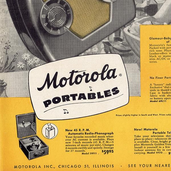 ꥫθŤ ȥ顼Motorola Portables 1949ǯ 0355