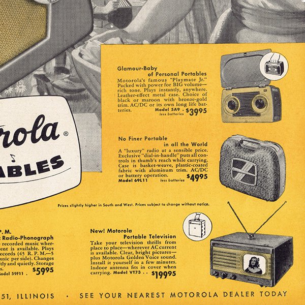 ꥫθŤ ȥ顼Motorola Portables 1949ǯ 0355