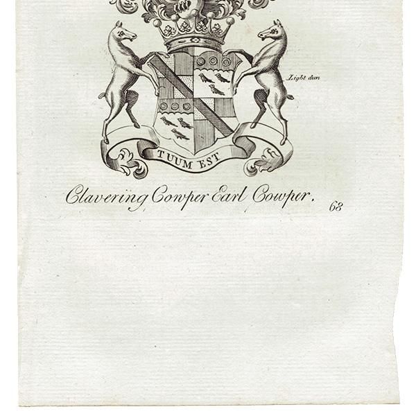 ѹ² Clavering Cowper Earl Cowperʥѡߡˡ   ƥ ץ 1779ǯ  |  1207