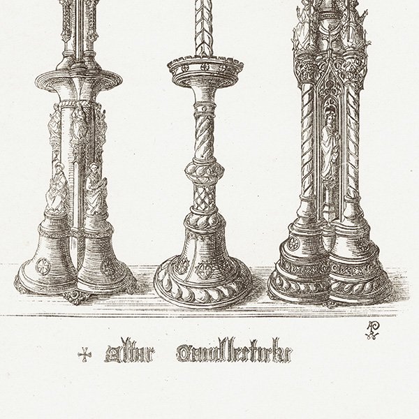 ʥ / 1516 Altar Candlesticks / Ťο  ꥹ ƥ ǲ 1904ǯ  0242