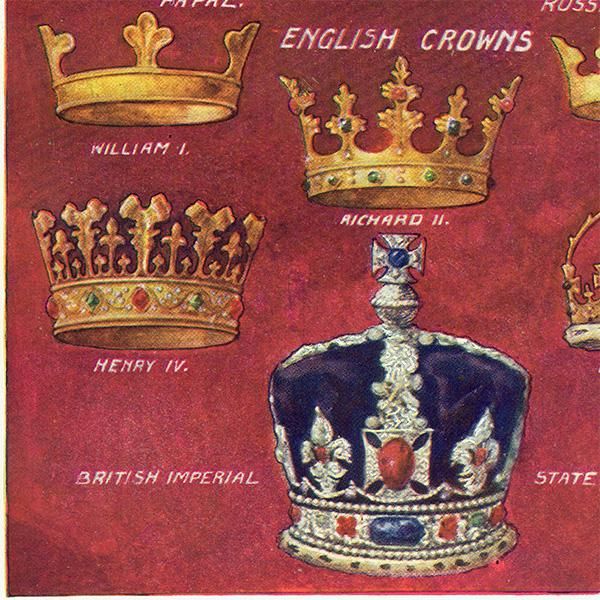 王冠付きクリップ　プリンスオブウェールズ　イギリスアンティーク　クラウン　真鍮 王冠付きクリップ プリンスオブウェールズ イギリスアンティーク