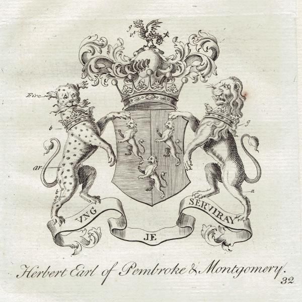英国貴族の紋章 「Herbert Earl of Pembroke and Montgomery
