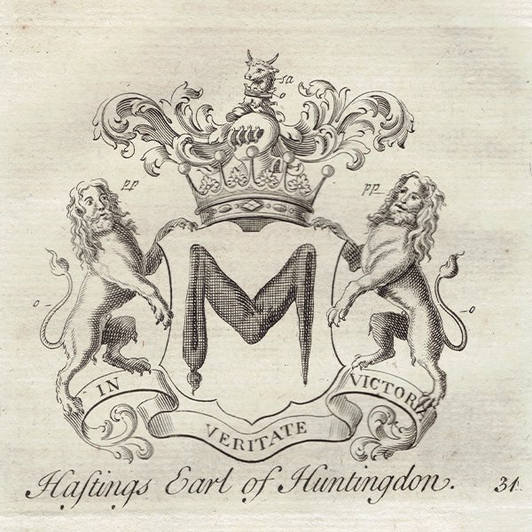 英国貴族の紋章 「Hastings Earl of Huntingdon（ハンティンドン伯爵