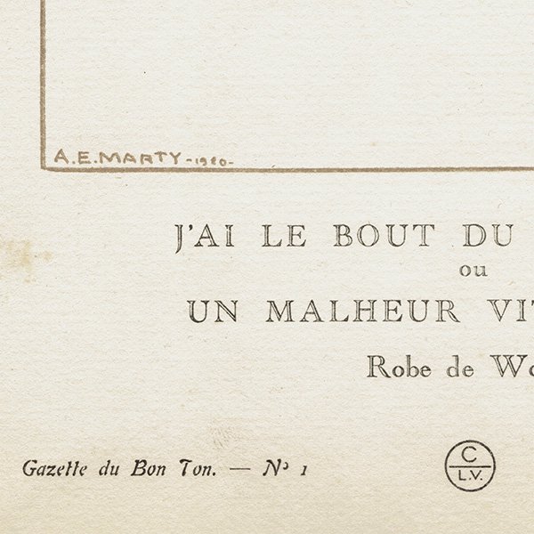André E. Martyʥɥᥨǥ奢롦ޥƥ åȡǥ塦ܥȥ Gazette du Bon Ton 1920ǯ  #025