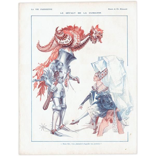 2024新商品 フランスの雑誌挿絵 1928年 ～LA VIE PARISIENNE～より（シェリ その他