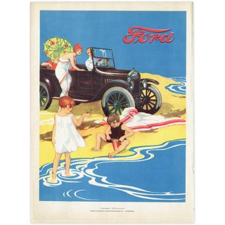 フォード (Ford) 1925年 スウェーデンの古い車の広告（ヴィンテージ広告） 0179