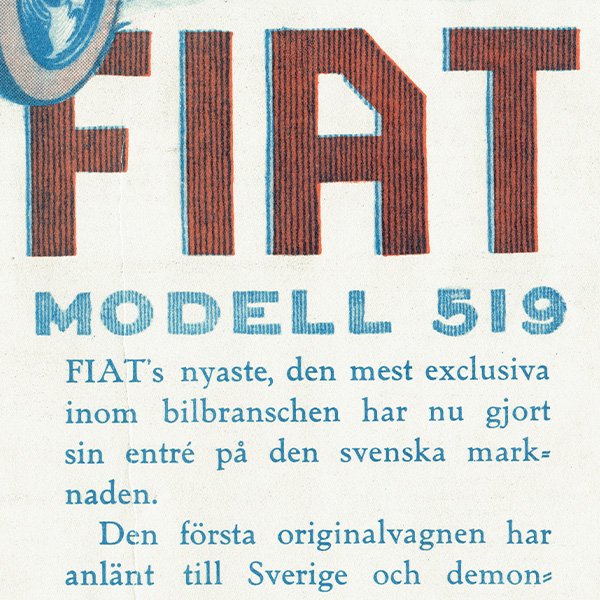 եå (Fiat) 1925ǯ ǥθŤ֤ιʥơ 0185