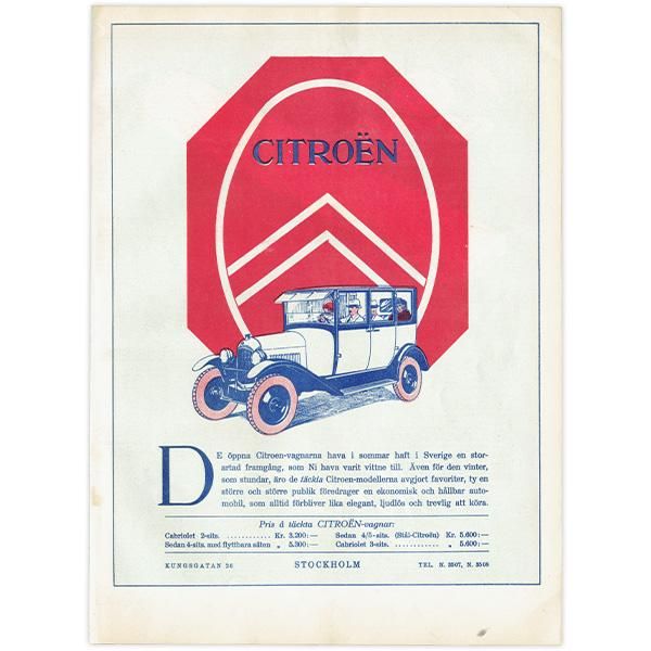 ȥ (CITROEN) 1925ǯ ǥθŤ֤ιʥơ 0186