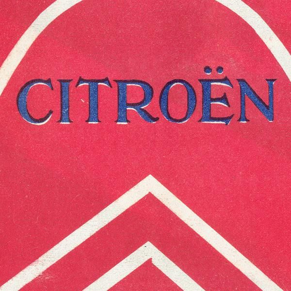 ȥ (CITROEN) 1925ǯ ǥθŤ֤ιʥơ 0186