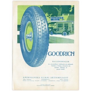 グッドリッチ（GOODRICH） ヴィンテージ広告 北欧デザイン / 1925年 0413
