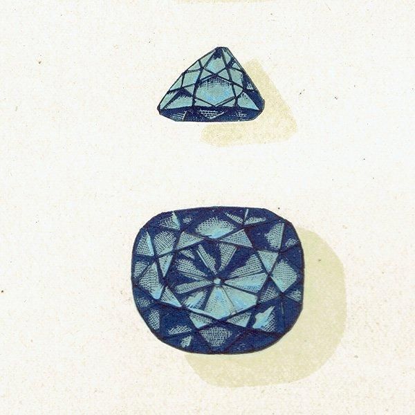 宝石・貴石 / The BLUE Diamond ブルーダイアモンド 1877年