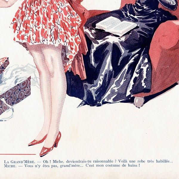 フランスの雑誌挿絵 1928年 ～LA VIE PARISIENNE～より