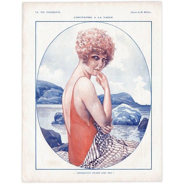 フランスの雑誌挿絵 1928年 ～LA VIE PARISIENNE～より