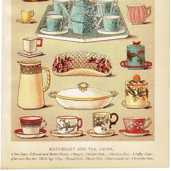 ߥӡȥβܤ BREAKFAST AND TEA CHINA 1895ǯ ꥹƥץ 0135