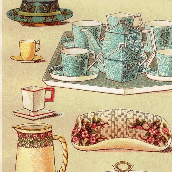ߥӡȥβܤ BREAKFAST AND TEA CHINA 1895ǯ ꥹƥץ 0135