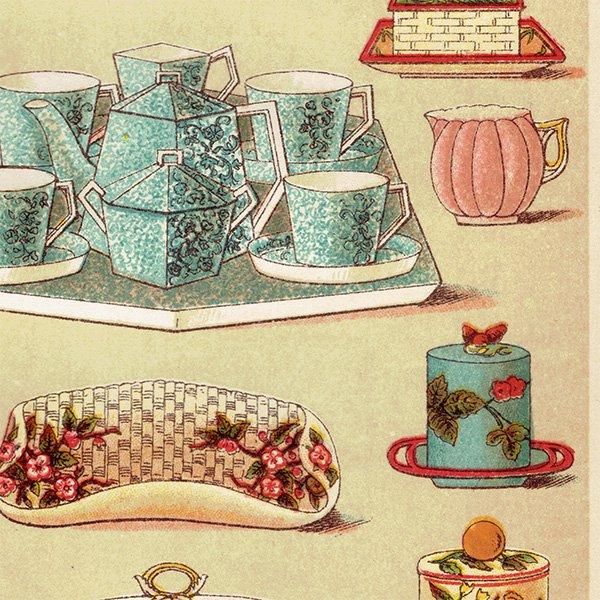 ߥӡȥβܤ BREAKFAST AND TEA CHINA 1895ǯ ꥹƥץ 0135