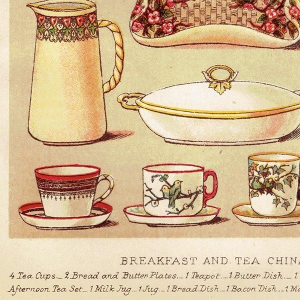 ߥӡȥβܤ BREAKFAST AND TEA CHINA 1895ǯ ꥹƥץ 0135