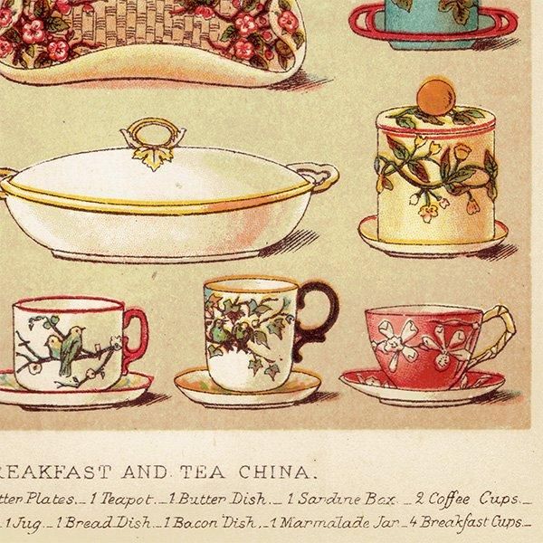 ߥӡȥβܤ BREAKFAST AND TEA CHINA 1895ǯ ꥹƥץ 0135