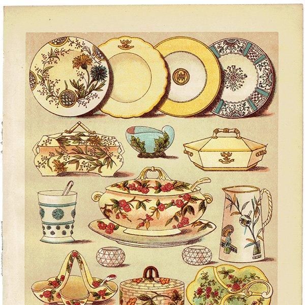ߥӡȥβܤ DINNER AND DESSERT CHINA 1895ǯ ꥹƥץ 0136