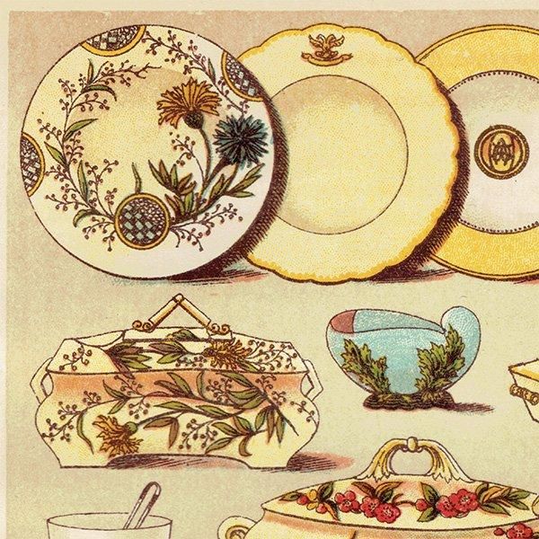 ߥӡȥβܤ DINNER AND DESSERT CHINA 1895ǯ ꥹƥץ 0136