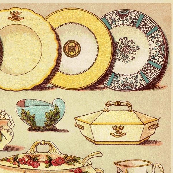 ߥӡȥβܤ DINNER AND DESSERT CHINA 1895ǯ ꥹƥץ 0136