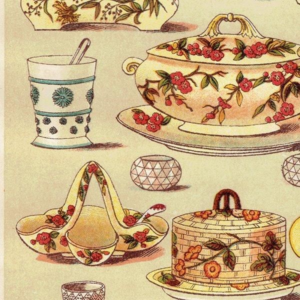 ߥӡȥβܤ DINNER AND DESSERT CHINA 1895ǯ ꥹƥץ 0136