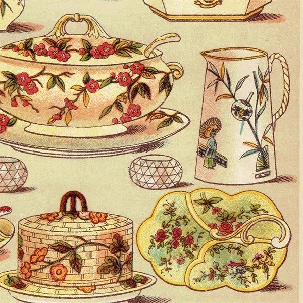 ߥӡȥβܤ DINNER AND DESSERT CHINA 1895ǯ ꥹƥץ 0136