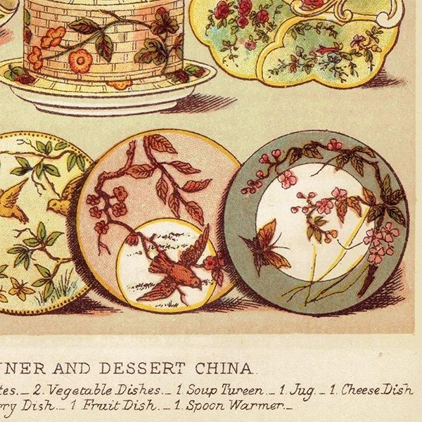 ߥӡȥβܤ DINNER AND DESSERT CHINA 1895ǯ ꥹƥץ 0136