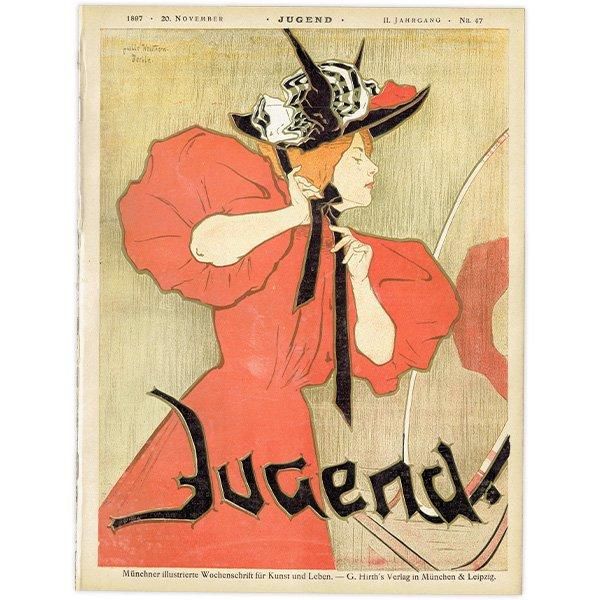 ドイツのイラスト文芸雑誌JUGEND（ユーゲント）アールヌーヴォー