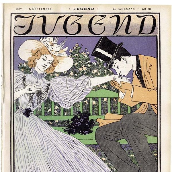 ドイツのイラスト文芸雑誌JUGEND（ユーゲント）アールヌーヴォー  1897-9-4 NR.36  0131