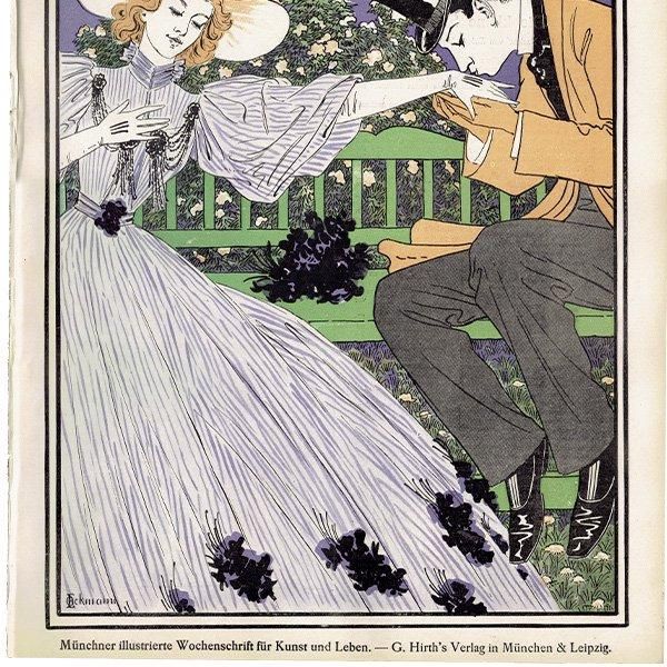 ドイツのイラスト文芸雑誌JUGEND（ユーゲント）アールヌーヴォー  1897-9-4 NR.36  0131