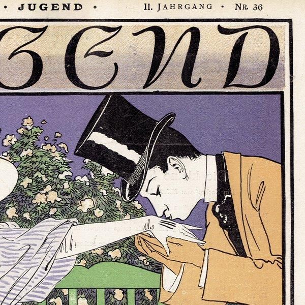 ドイツのイラスト文芸雑誌JUGEND（ユーゲント）アールヌーヴォー  1897-9-4 NR.36  0131
