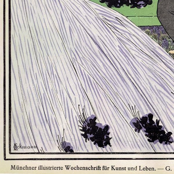 ドイツのイラスト文芸雑誌JUGEND（ユーゲント）アールヌーヴォー  1897-9-4 NR.36  0131