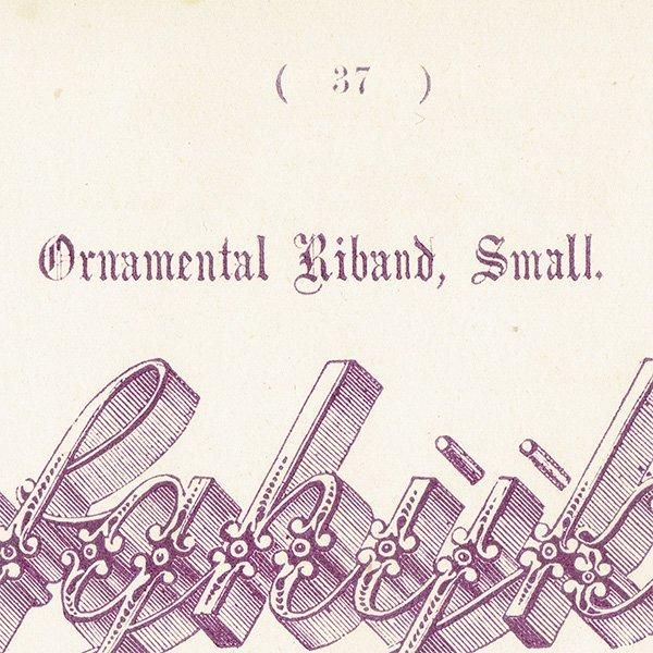 ե٥å Ornamental Riband, Small ꥹ ƥץ 1900ǯ 1002
