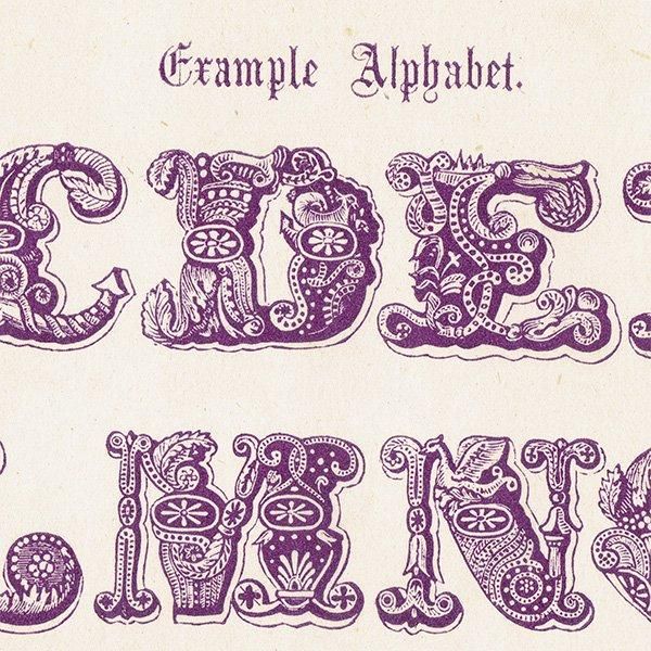 ե٥å Example Alphabet ʸ ꥹ ƥץ 1900ǯ 1011
