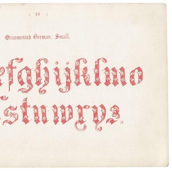 ե٥å Ornamented German Small ʸ ݥե ꥹ ƥץ 1900ǯ 1018