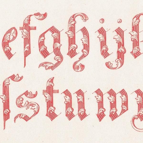ե٥å Ornamented German Small ʸ ݥե ꥹ ƥץ 1900ǯ 1018
