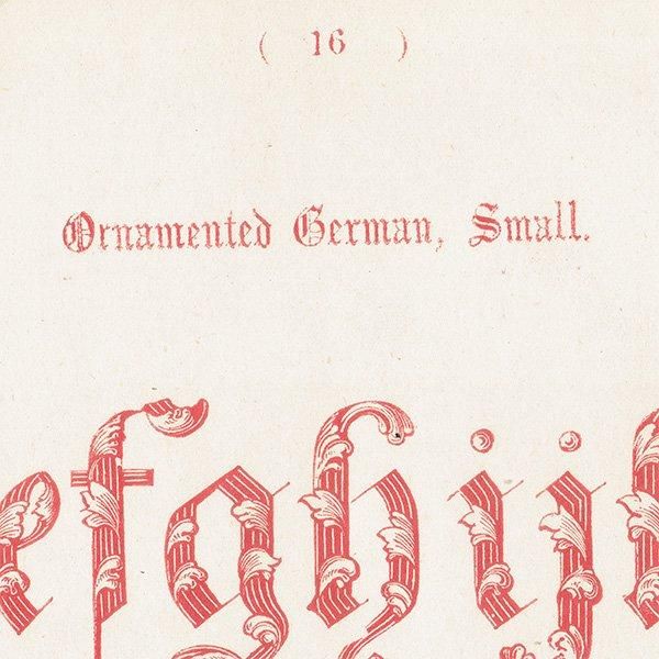 ե٥å Ornamented German Small ʸ ݥե ꥹ ƥץ 1900ǯ 1018