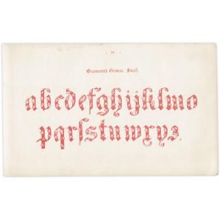 ե٥å Ornamented German Small ʸ ݥե ꥹ ƥץ 1900ǯ 1018