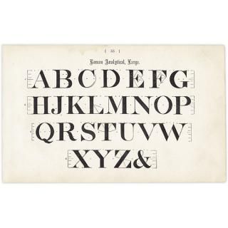 ե٥å Roman Analgtical, Large ʸ ݥե ꥹ ƥץ 1900ǯ 1020