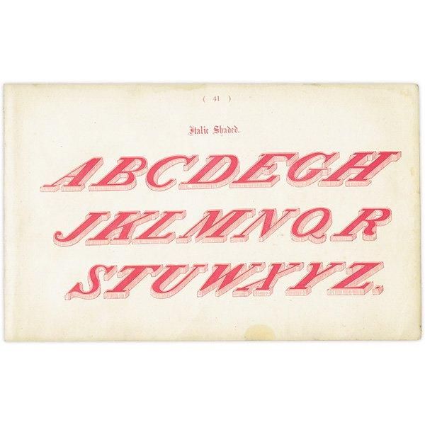 ե٥å Italic Shaded ʸ ݥե ꥹ ƥץ 1900ǯ 1023
