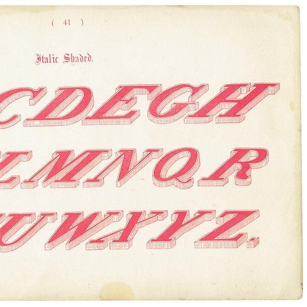 ե٥å Italic Shaded ʸ ݥե ꥹ ƥץ 1900ǯ 1023