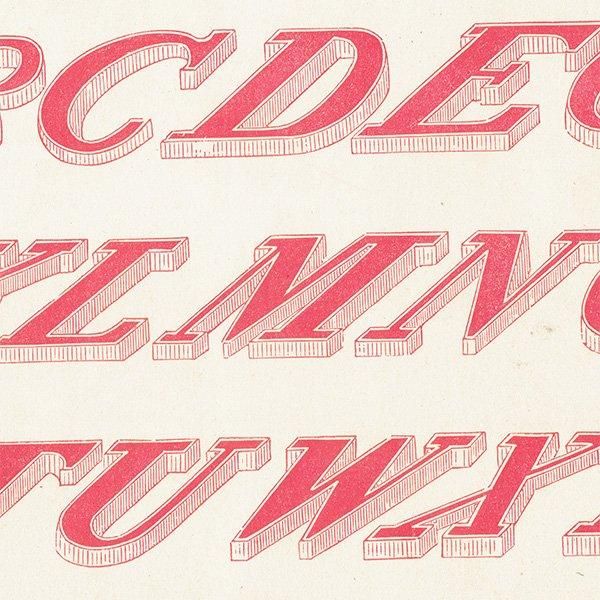 ե٥å Italic Shaded ʸ ݥե ꥹ ƥץ 1900ǯ 1023