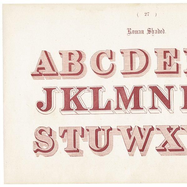 ե٥å Roman Shaded ޥ ʸ ݥե ꥹ ƥץ 1900ǯ 1025