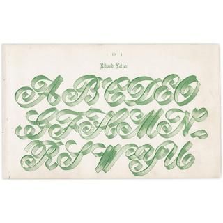 ե٥å Riband Letter ܥ ե ʸ ݥե ꥹ ƥץ 1900ǯ 1027