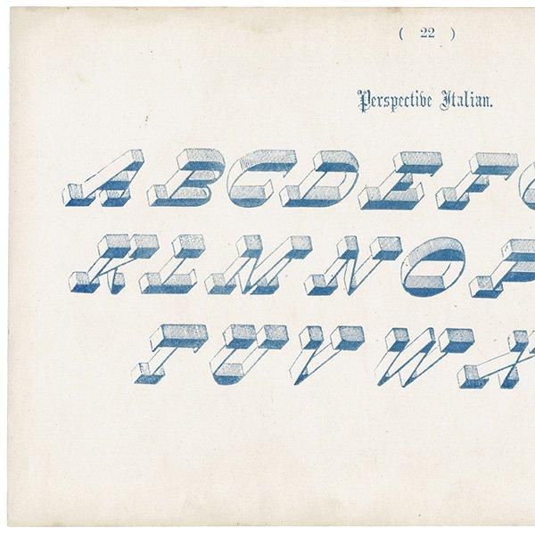 ե٥å Perspective Italian  ʸ ݥե ꥹ ƥץ 1900ǯ 1030