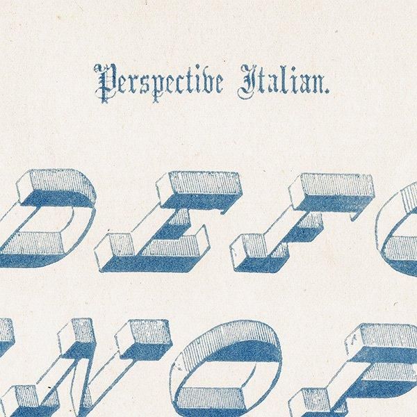 ե٥å Perspective Italian  ʸ ݥե ꥹ ƥץ 1900ǯ 1030